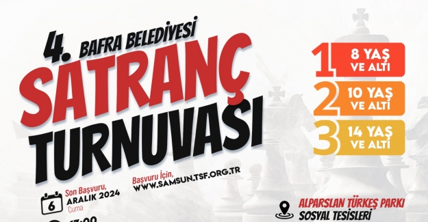 Bafra'da satranç turnuvası düzenleniyor