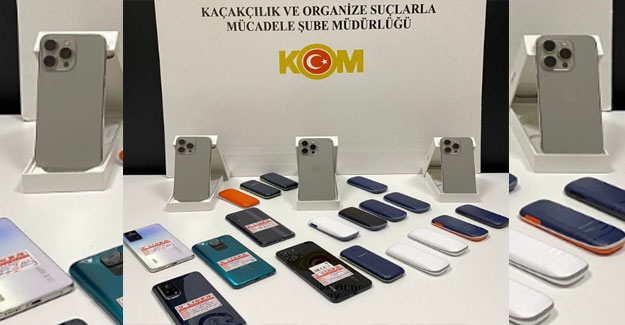 Samsun'da kaçak telefon ele geçirildi