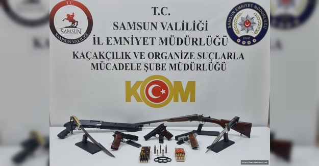 Samsun'da silah kaçakçılığı operasyonu