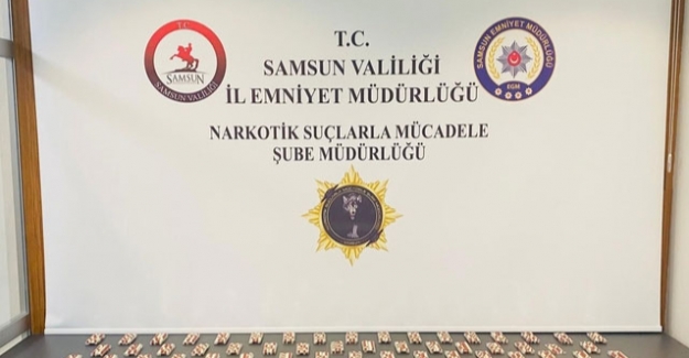 Samsun'da 2 bin 632 adet ecza hapı ele geçirildi