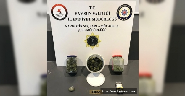 Samsun'da uyuşturucu operasyonu 1 gözaltı