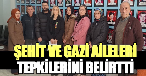 Samsun'da şehit aileleri ve gazi yakınları tepkilerini gösterdi