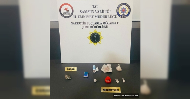 Samsun'da uyuşturucu operasyonu 3 gözaltı