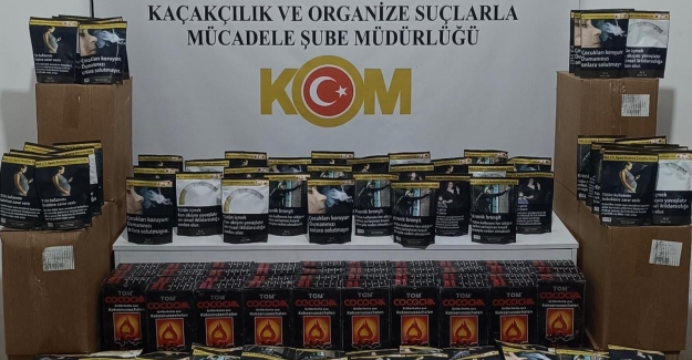 Samsun'da kaçak tütün ve nargile kömürü operasyonu