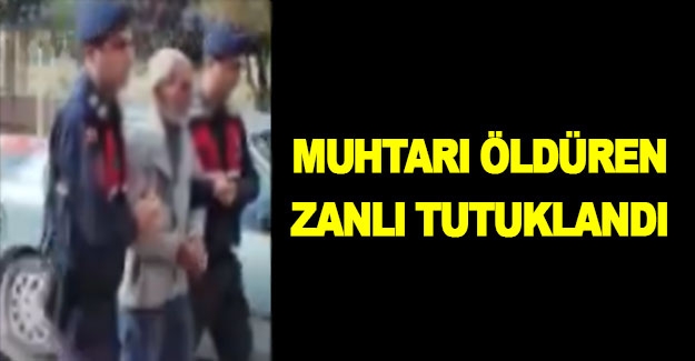 Arazi kavgasında muhtarı öldüren zanlı tutuklandı