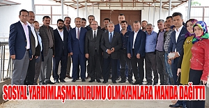 Sosyal Yardımlaşma Vakfından Yardıma Muhtaç Vatandaşlara Manda Dağıtımı Yapıldı