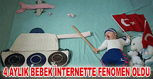 4 aylık bebek internette fenomen oldu