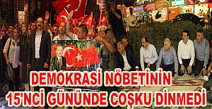 Demokrasi nöbetinin 15'nci gününde coşku dinmedi