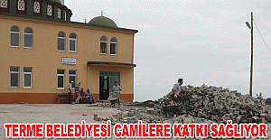 Terme Belediyesi camilere katkı sağlıyor