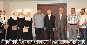 Ürdünlü öğretmenler Vali Şahin'le görüştü