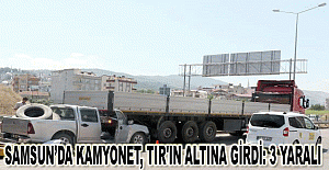 Kamyonet, TIR'ın altına girdi: 3 yaralı