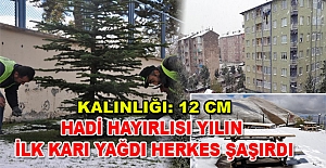 Tarih:24 Eylül ve yılın ilk karı yağdı.