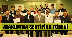 Atakum'da sertifika töreni