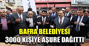 Bafra Belediyesi 3000 Kişiye Aşure Dağıttı