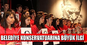 Belediye konservatuarına büyük ilgi