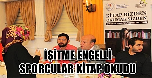 İşitme engelli sporcular kitap okudu