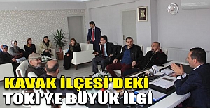 Kavak İlçesi'deki TOKİ'ye büyük ilgi