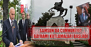 Samsun'da Cumhuriyet Bayramı kutlamaları başladı