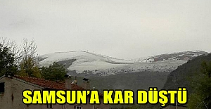 SAMSUN’A KAR DÜŞTÜ