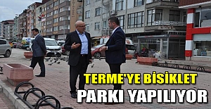 Terme'ye bisiklet parkı yapılıyor