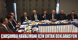 Çarşamba Havalimanı için ortak deklarasyon