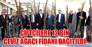 Çiftçilere 12 bin ceviz ağacı fidanı dağıtıldı