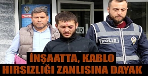 İnşaatta, kablo hırsızlığı zanlısına dayak