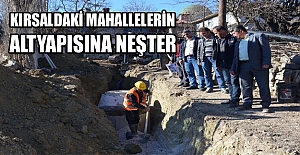 Kırsaldaki mahallelerin altyapısına neşter