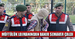 Müftülük lojmanından bakır semaver çaldı