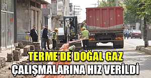 Terme’de doğal gaz çalışmalarına hız verildi