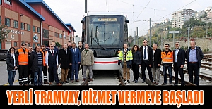 Yerli tramvay, hizmet vermeye başladı