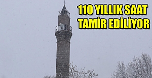 110 yıllık saat tamir ediliyor