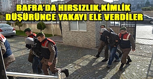 Bafra’da Hırsızlık,  Kimlik Düşürünce Yakayı Ele Verdiler