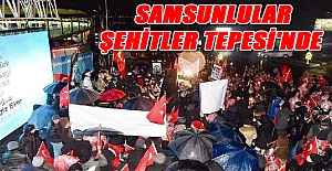 Samsunlular Şehitler Tepesi'nde