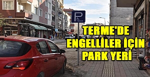 Terme'de engelliler için park yeri