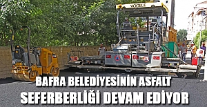 Bafra Belediyesinin Asfalt Seferberliği Devam Ediyor