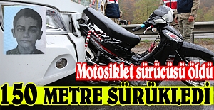 motosiklet sürücüsü öldü