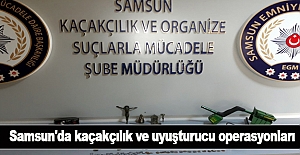 Samsun'da kaçakçılık ve uyuşturucu operasyonları