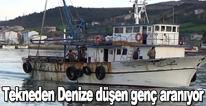 Tekneden Denize düşen genç aranıyor