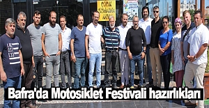 Bafra'da Motosiklet Festivali hazırlıkları