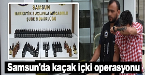 Samsun'da kaçak içki operasyonu