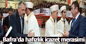 Bafra'da hafızlık icazet merasimi