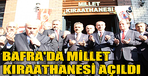 Bafra'da millet kıraathanesi açıldı 