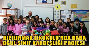 Kızılırmak İlkokulu’nda Baba Oğul Sınıf Kardeşliği Projesi