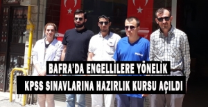 Bafra’da engellilere yönelik KPSS  hazırlık kursu açıldı