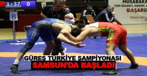 Güreş Türkiye Şampiyonası  Samsun’da başladı