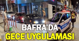 Bafra'da alkollü sürücü ve araçlara yönelik uygulama