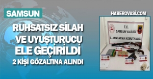 Samsun'da Silah ve Uyuşturucu Ele Geçirildi, 2 Kişi Gözaltına Alındı