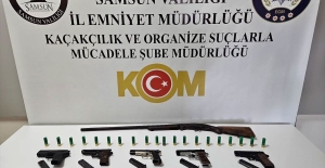 Samsun'da silah kaçakçılığı 1 tutuklama