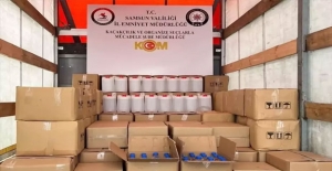 Samsun'da 2 ton 40 litre alkol ele geçirildi